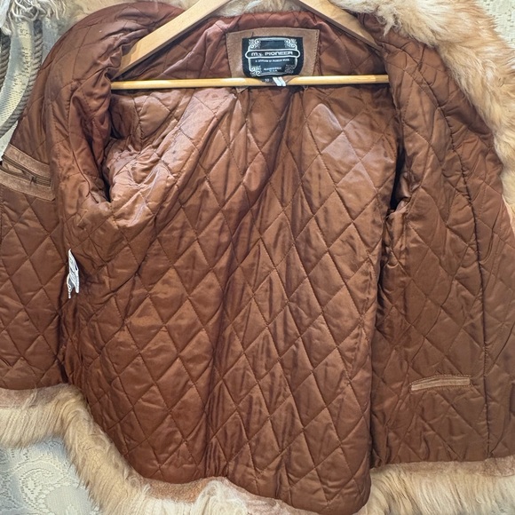 PIONEER Tan Teddy Jacket with Faux Fur Trim - Picture 7 of 12